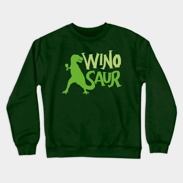 WinoSaur - Funny Wine lover shirts and gifts - T-Rex Crewneck Sweatshirt by Shirtbubble